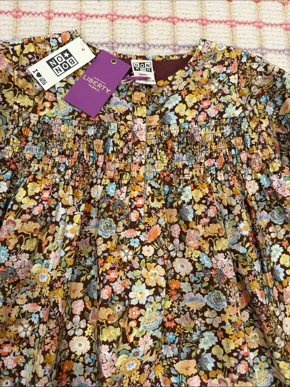 NWT Bonton x Liberty of London Fabric Floral Dress